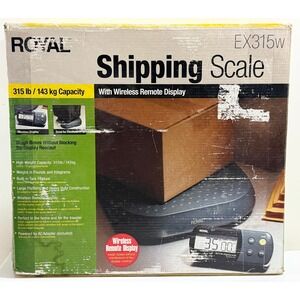 Royal Shipping Scale Black EX315W Wireless Remote Display 315lb Cap
